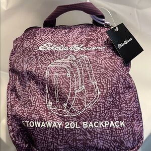 Eddie Bauer Violet Stowaway Backpack